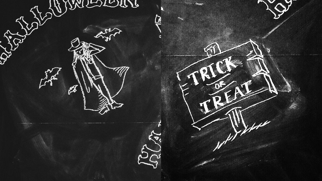 チョークレタリング Chalk Lettering – “Halloween”